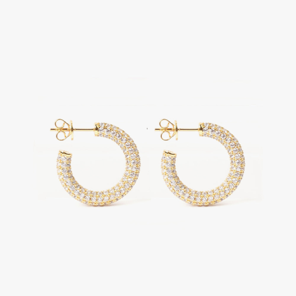 Colorful Hoop White Gold