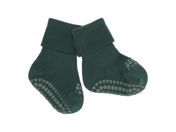 Ull Non-slip sokker, Forrest Green - GoBabyGo