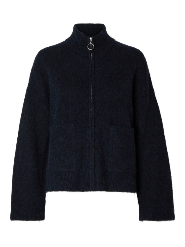 Sia Ras Zipper Cardigan - Sapphire  - Image 2