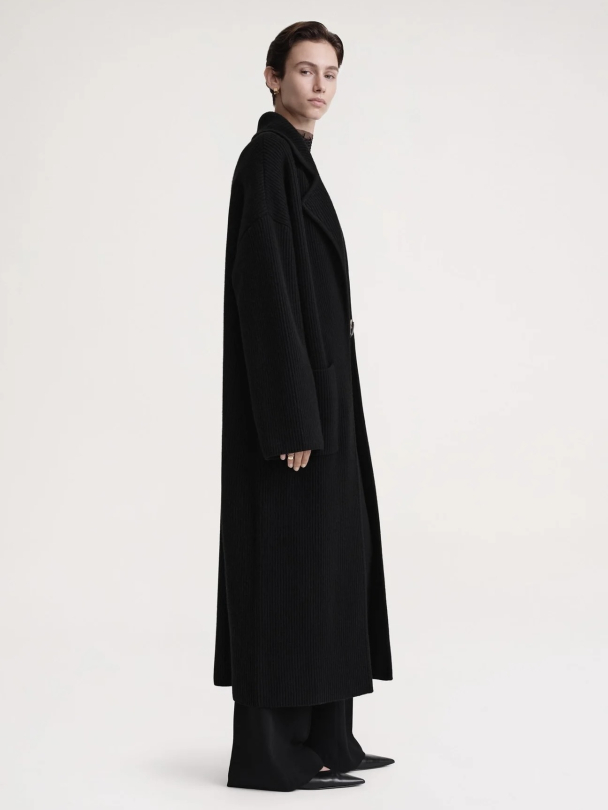 Rib-Knit Cardi Coat - Image 2