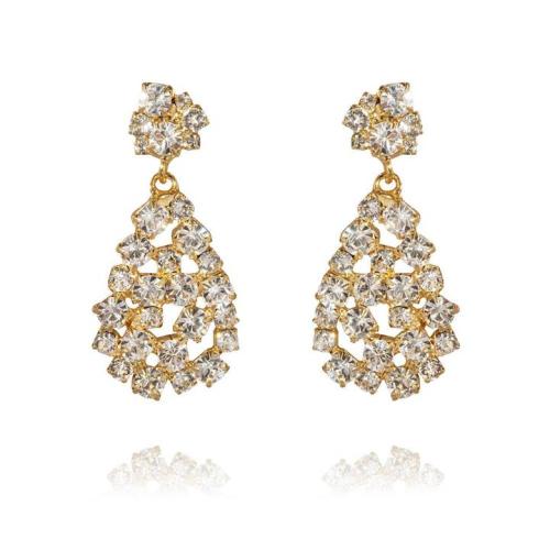 Mini Hanna Earrings - Gold Crystal