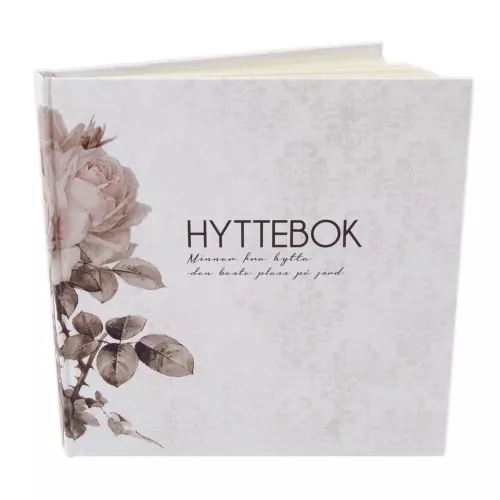 HYTTEBOK med blomster