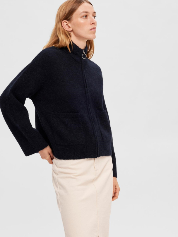 SELECTED FEMME Sia Zipper Cardigan - Image 2