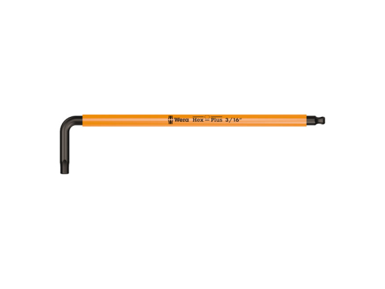 WERA HEX KEY MULTICOLOR BRIGHT ORANGE - US SIZES 3/16"