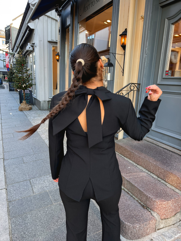 Bow Blazer - Black - Image 4