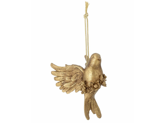 Jaylyn ornament fugl i gull