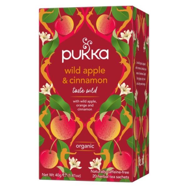 Pukka Te wild apple and cinnamon 20 poser