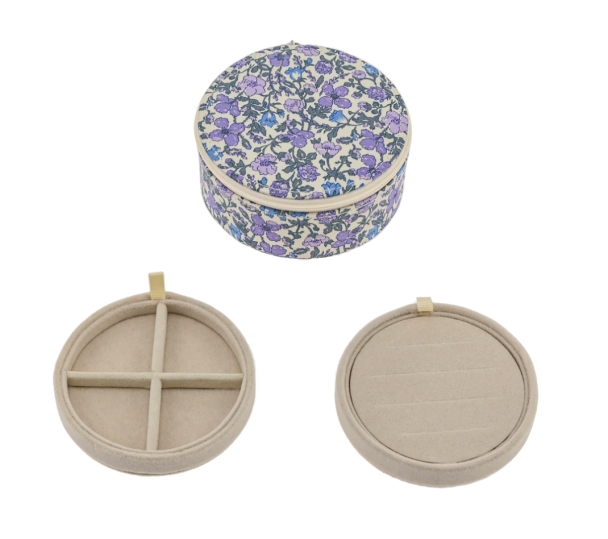 JEWELRY BOX ROUND - MEADOW LAVENDER