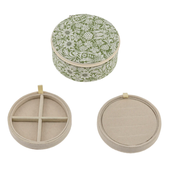 JEWELRY BOX ROUND - MORTIMER GREEN