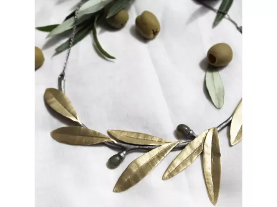 Halskjede - Green Bronze Olive