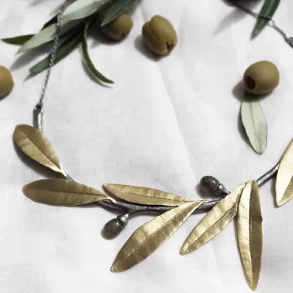 Halskjede - Green Bronze Olive