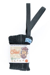 Silly Silas | Granny Teddy Footless Tights - Dark Grey Blend