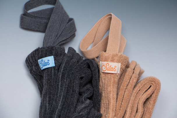 Granny Teddy Footless Tights - Dark Grey Blend - Image 3