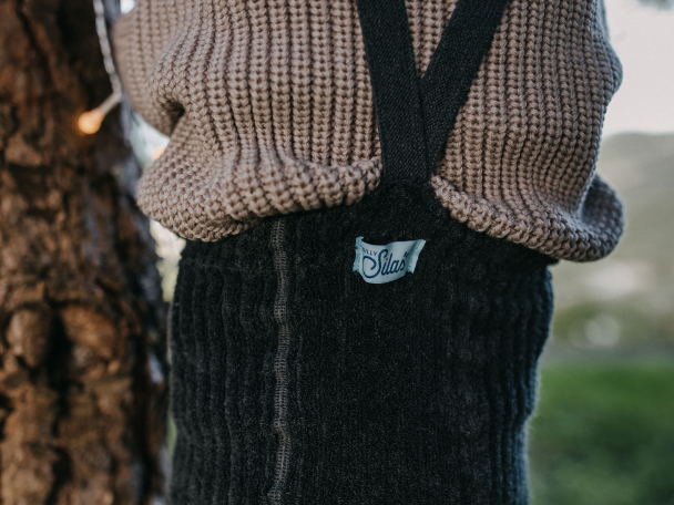 Granny Teddy Footless Tights - Dark Grey Blend - Image 5