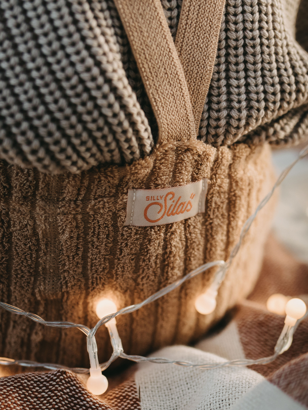 Granny Teddy Footless Tights - Light Brown - Image 5