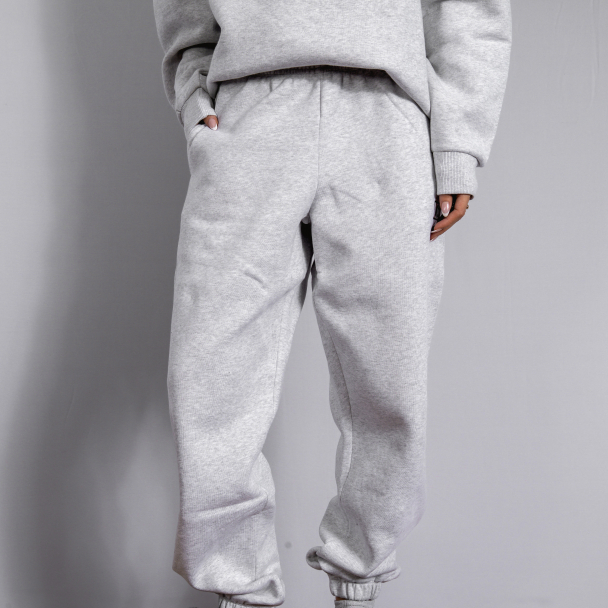 Sweatpants Whit Logo - Light Grey Melange - Image 1