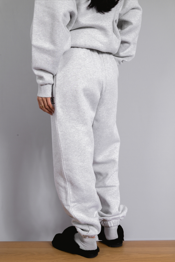 Sweatpants Whit Logo - Light Grey Melange - Image 7