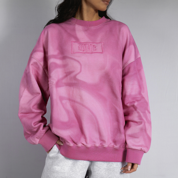 Enzyme Sweat Crewneck - Ibis Rose  - Image 1
