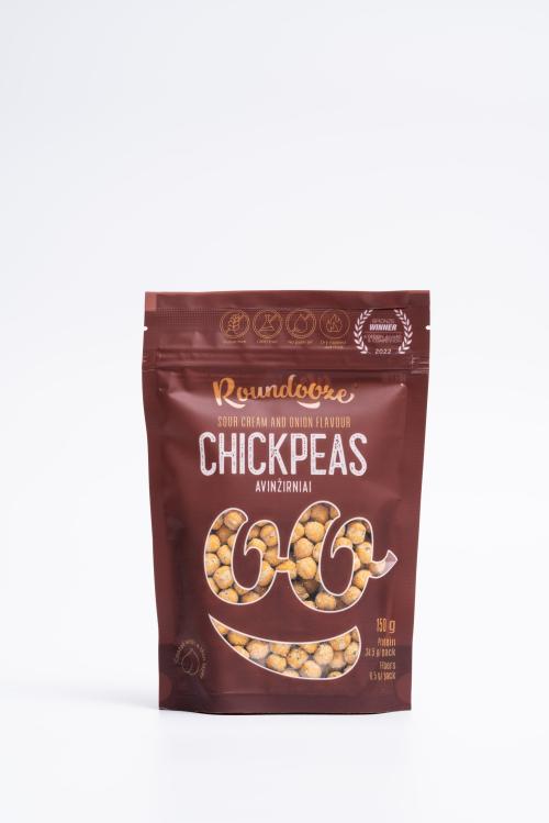 Sour cream and onion flavoured chickpeas