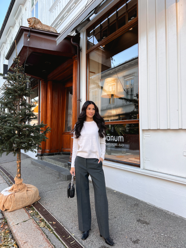 Manila Knit Cashmere O-neck - Birch - Image 6