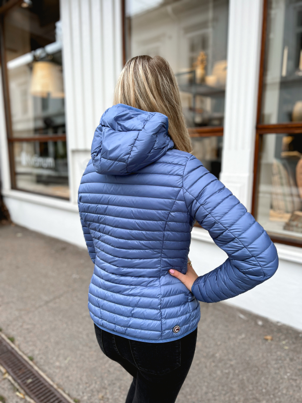 Sporty Hooded Downjacket - Cloudy Blue  - Image 4