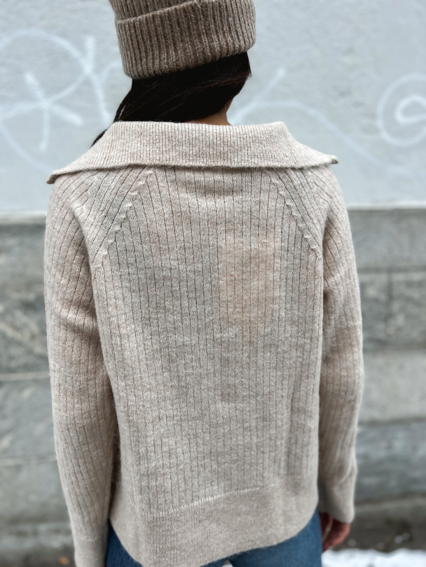 Lulu Mika Half Zip - Birch - Image 3