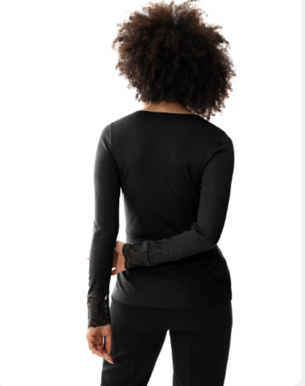 Wool Love, lang arm Svart - Image 2