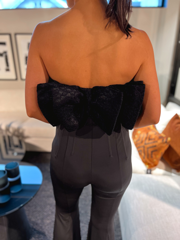 Lace Bow Body - Black  - Image 2