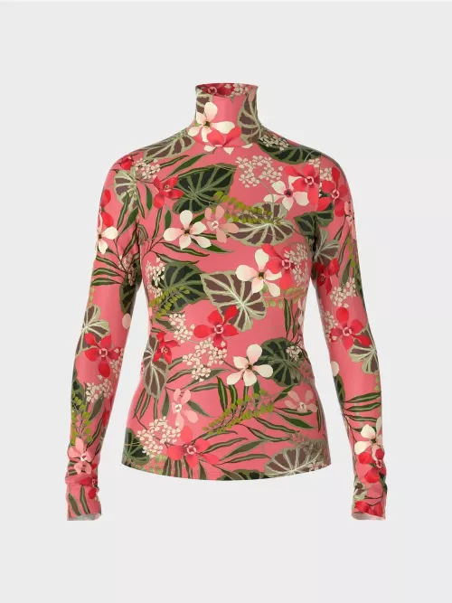 Turtleneck m/flowers  VC 48.54 J25  |  Turtleneck m/flowers  VC 48.54 J25  fra MarcCain