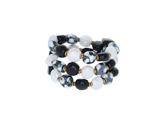  BRACELETS – BLACK/WHITE YANG