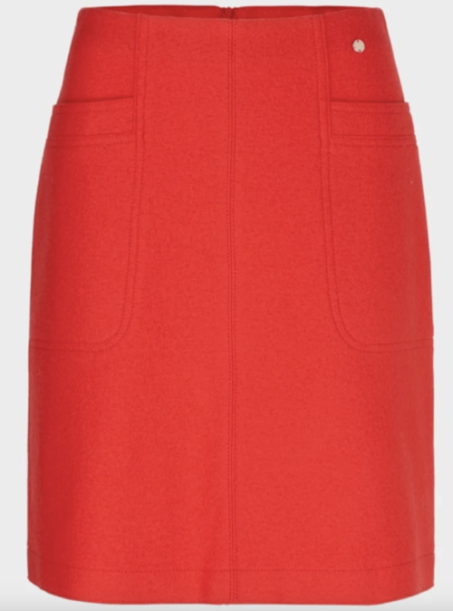 Red Wool Skirt VC71.22 J30  | Red Wool Skirt VC71.22 J30 fra MarcCain