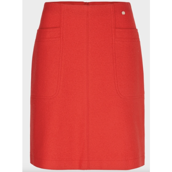 Red Wool Skirt VC71.22 J30  | Red Wool Skirt VC71.22 J30 fra MarcCain