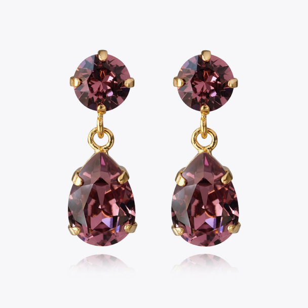 Mini Drop Earrings - Gold Iris