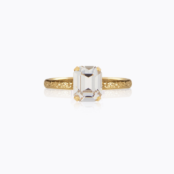 Mini Lydia Ring - Gold Crystal