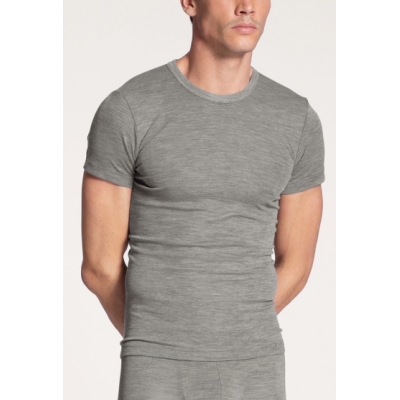 MEN T-shirt, ull silke