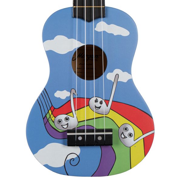 UKULELE MORGAN UK-100 RAINBOW M/BAG