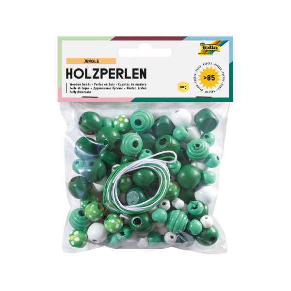 Folia Perlesett Treperler 60g – Grønn/hvit