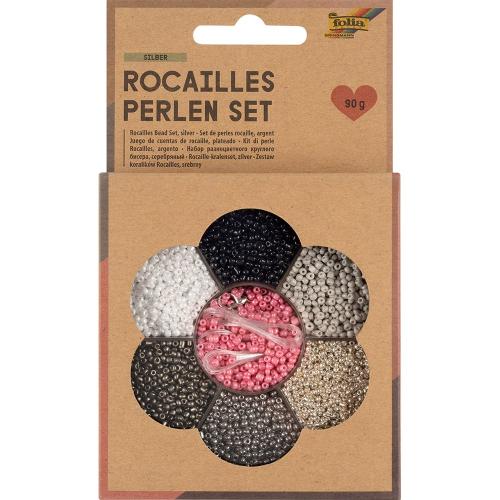 Folia Rocailles Perlesett 90g – Silver