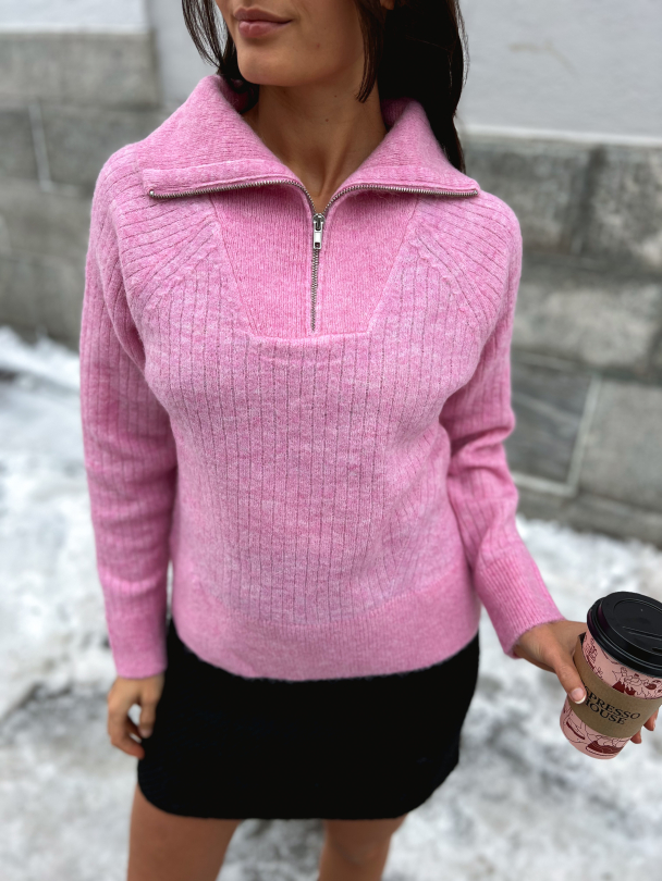 Lulu Mika Half Zip - Mauve - Image 1