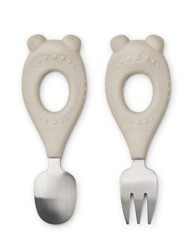 LIEWOOD - STANLEY BABY CUTLERY SET MR BEAR SANDY - Image 2