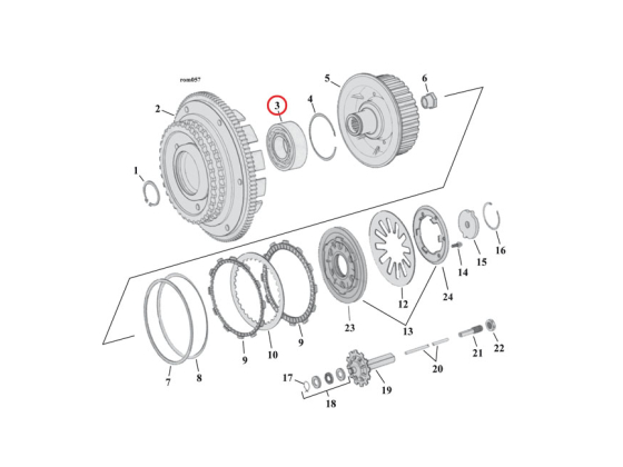 BEARING, CLUTCH HUB (DOUBLE ROW)