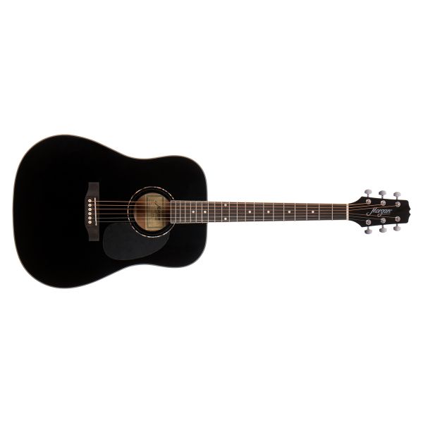 GITAR AKUSTISK MORGAN W104 SORT