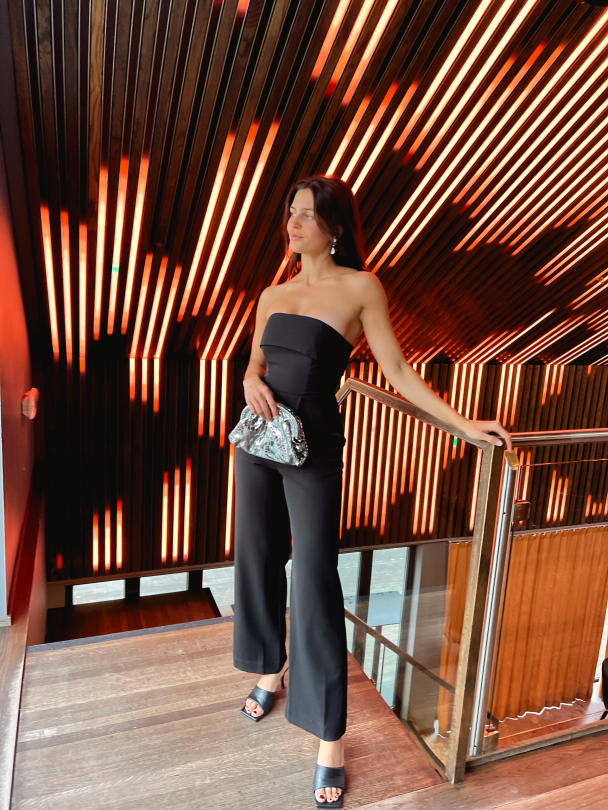 Vinelle Strap Jumpsuit - Black - Image 7
