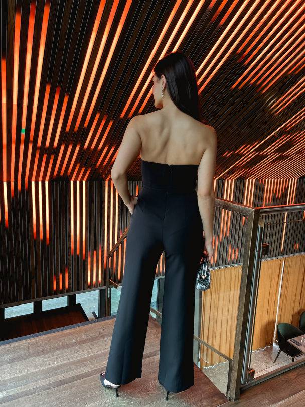 Vinelle Strap Jumpsuit - Black - Image 8