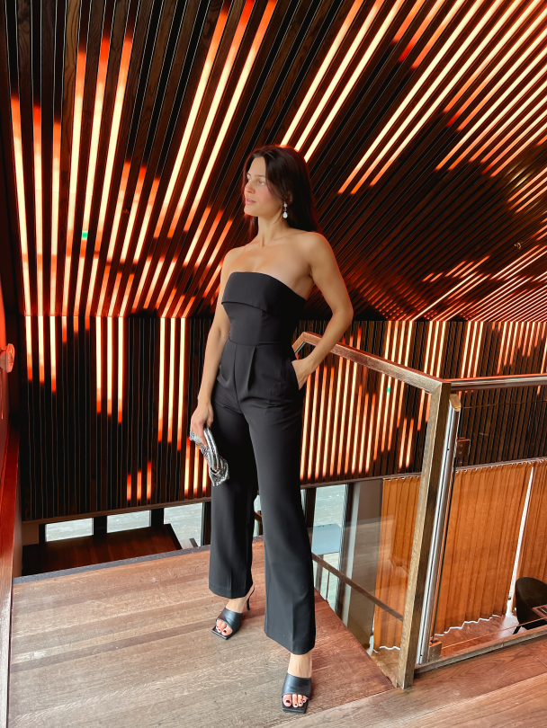 Vinelle Strap Jumpsuit - Black - Image 11