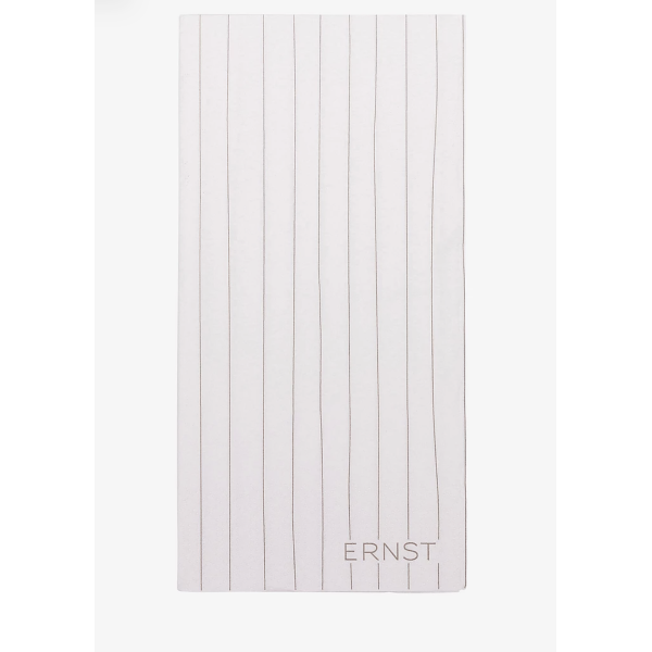 ERNST Serviett 10x20 stripete - Hvit