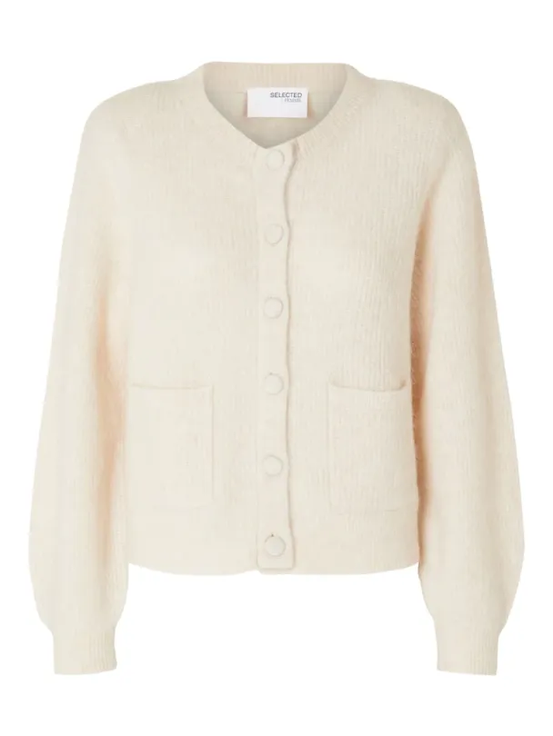 Sia Ras Knit Pads Cardigan - Birch  - Image 2