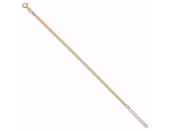 SEVILLE - Forgylt sølv armbånd Panser (8mm)