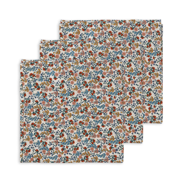 KONGES SLØJD - MUSLIN CLOTHS BIBI FLEUR 3-PK - Image 2