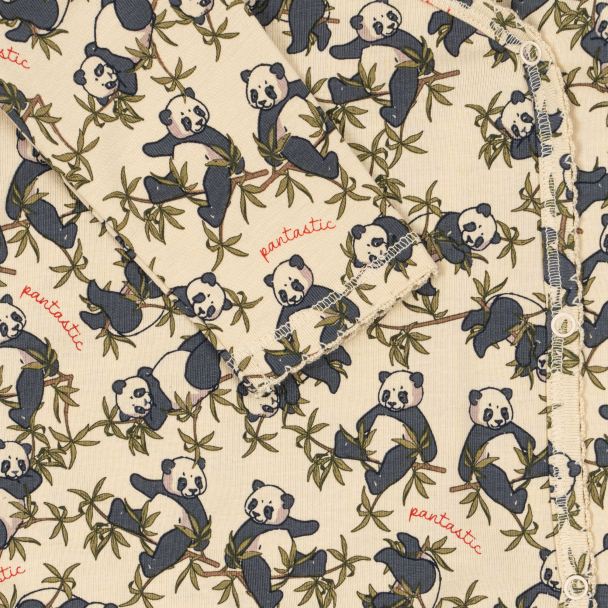 KONGES SLØJD - BASIC NEWBORN ONESIE PANDA - Image 4